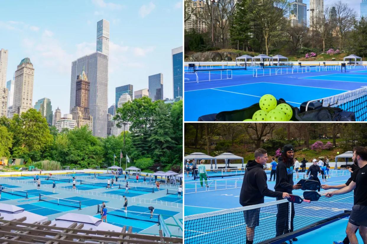 Pickleball is coming to New York City's iconic Central Park Wollman Rink on May 1, opening daily from 8 a.m. to 9 p.m. 