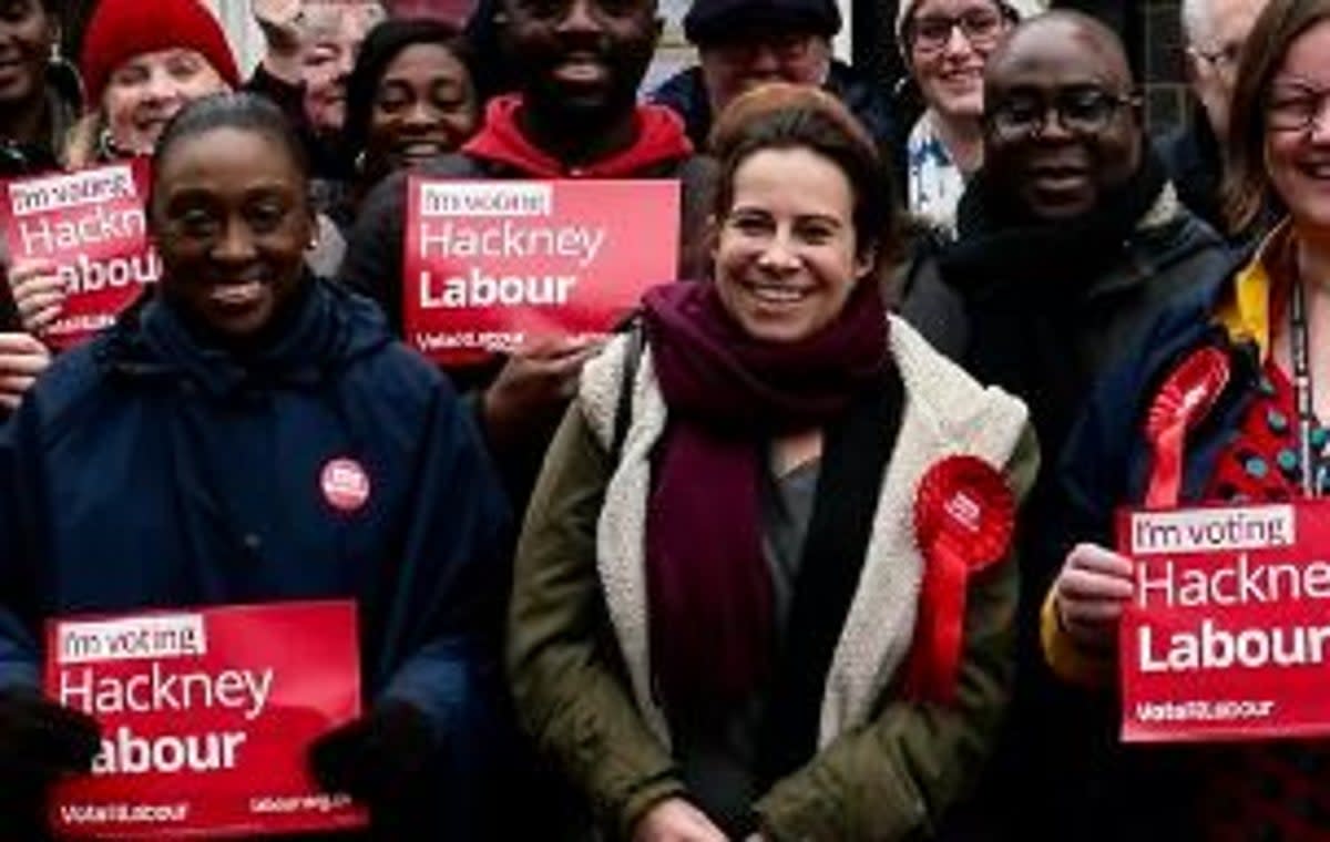 Laura Pascal, centre, is standing in the Cazenove ward by-election in Hackney  (HackneyLabour )