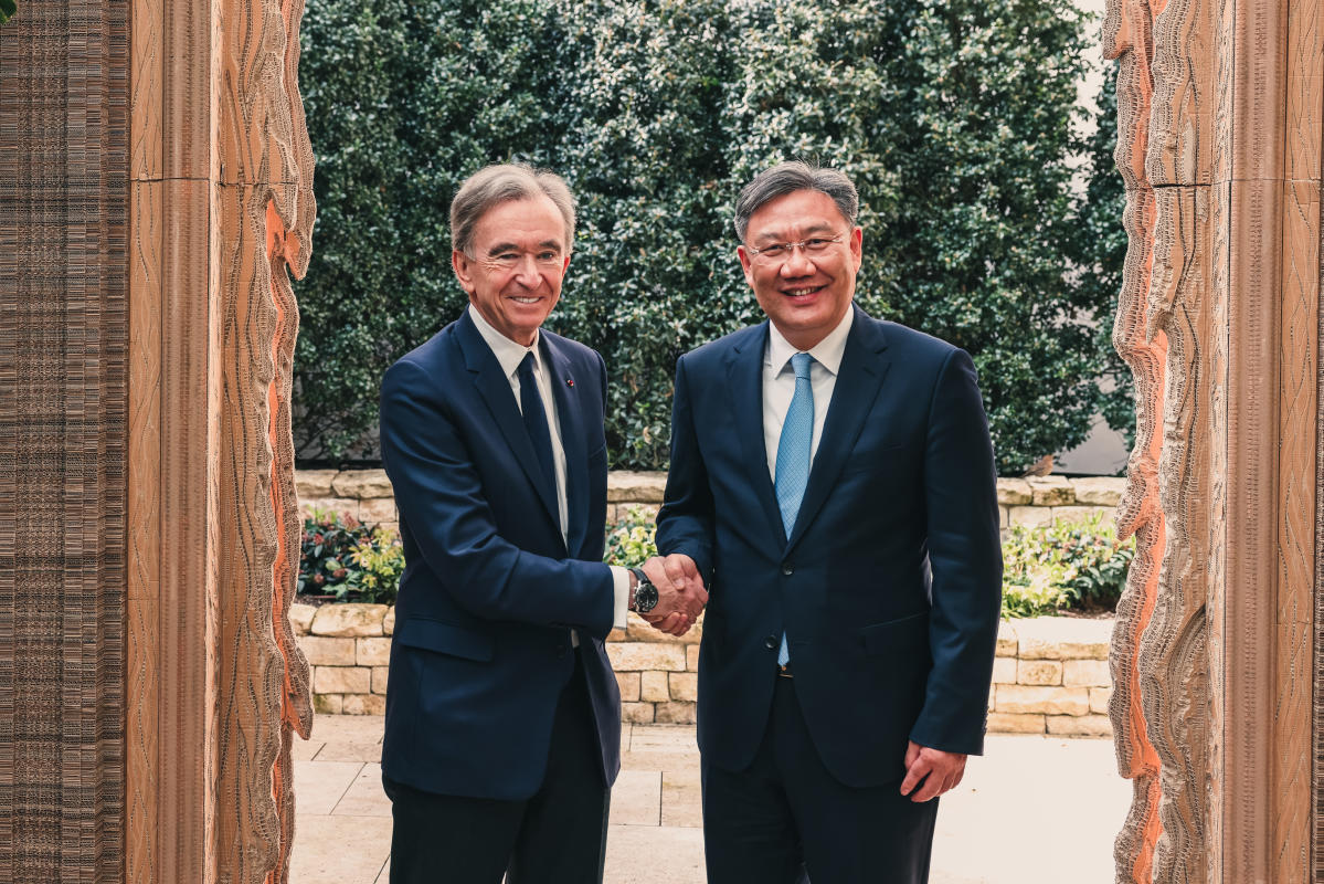 LVMH Chairman and CEO Bernard Arnault arriving at the Elysee