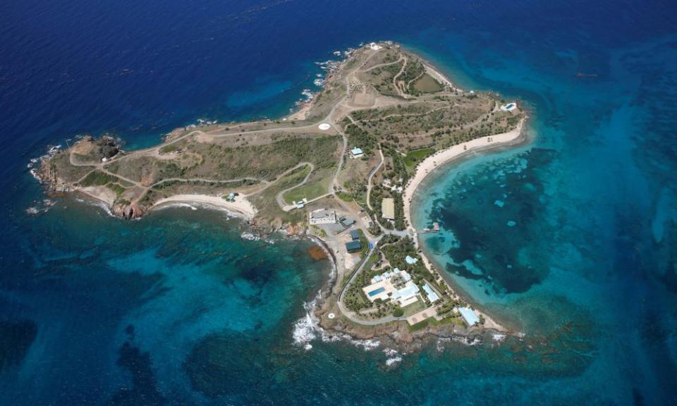 Little St James Island, Jeffrey Epstein’s property in the US Virgin Islands where some of his abuse is alleged to have taken place.