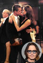 <b>47. His passing on the role of John Smith in "Mr. & Mrs. Smith":</b> Depp was originally slated to play the male assassin role opposite Angelina Jolie, but turned it down and the part went to Brad Pitt. And thus, the world got Brangelina.