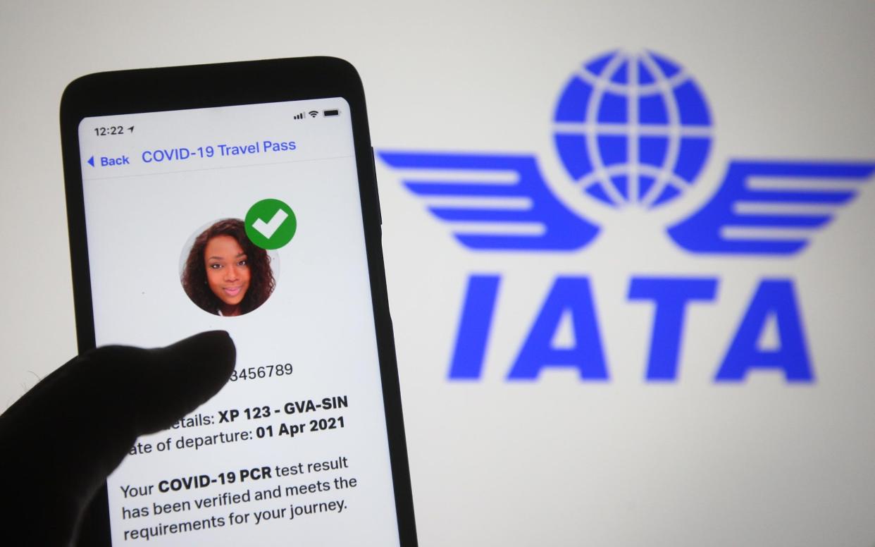 Iata travel app on phone - SOPA Images/LightRocket via Getty