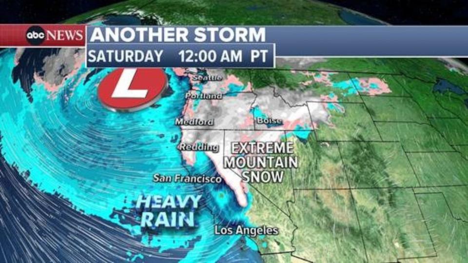 PHOTO: ABC News weather map. (ABC News)