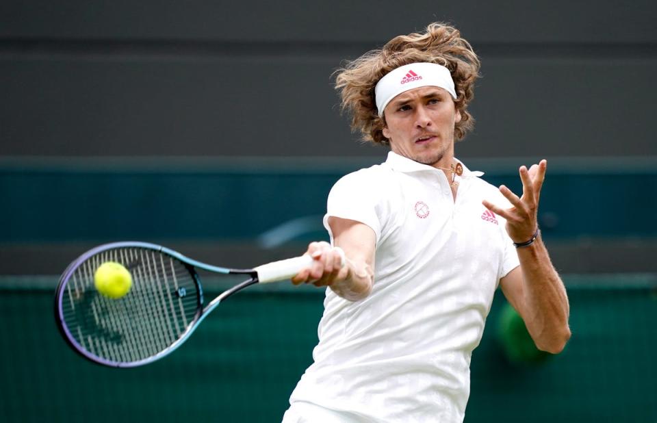 Alexander Zverev is still working his way back to full fitness after ankle surgery (John Walton/PA) (PA Wire)