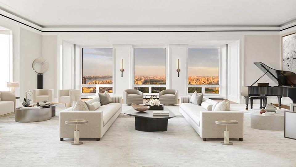 Inside a unit at 220 Central Park South. - Credit: Douglas Elliman