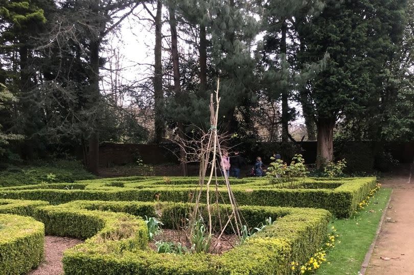 The garden is being restored by volunteers