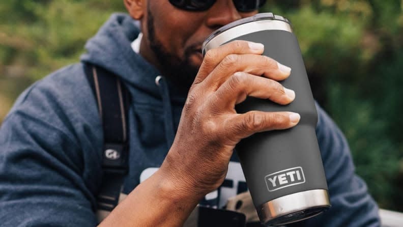 Yeti tumblers are great at keeping coffee warm and hearts happy.