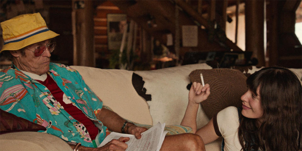 Willem Dafoe and Camila Morrone in Patricia Arquette's film 
