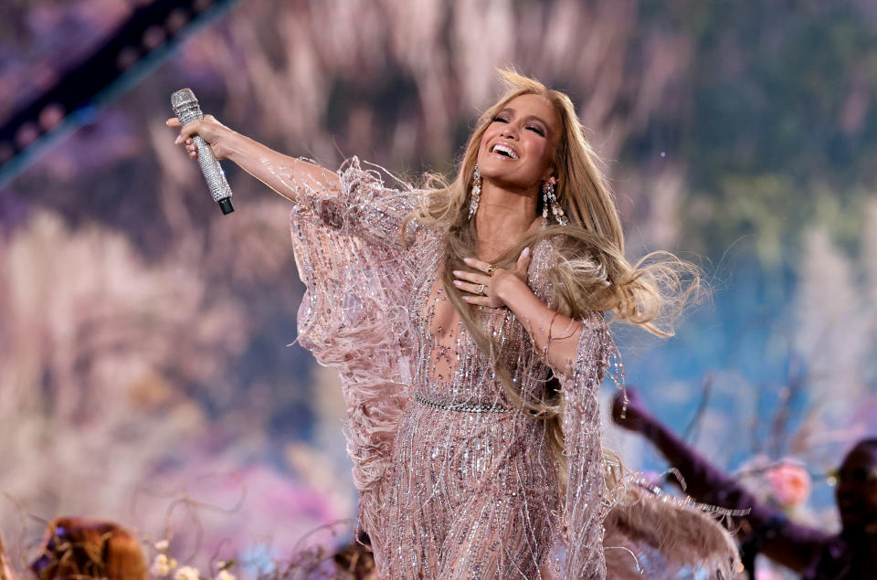 Jennifer Lopez performs at ‘Vax Live’ in May. - Credit: Global Citizen