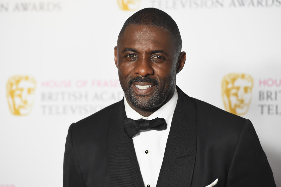 LONDON, ENGLAND - MAY 08:  Idris Elba poses in the Winners room at the House Of Fraser British Academy Television Awards 2016  at the Royal Festival Hall on May 8, 2016 in London, England.  (Photo by Stuart C. Wilson/Getty Images)