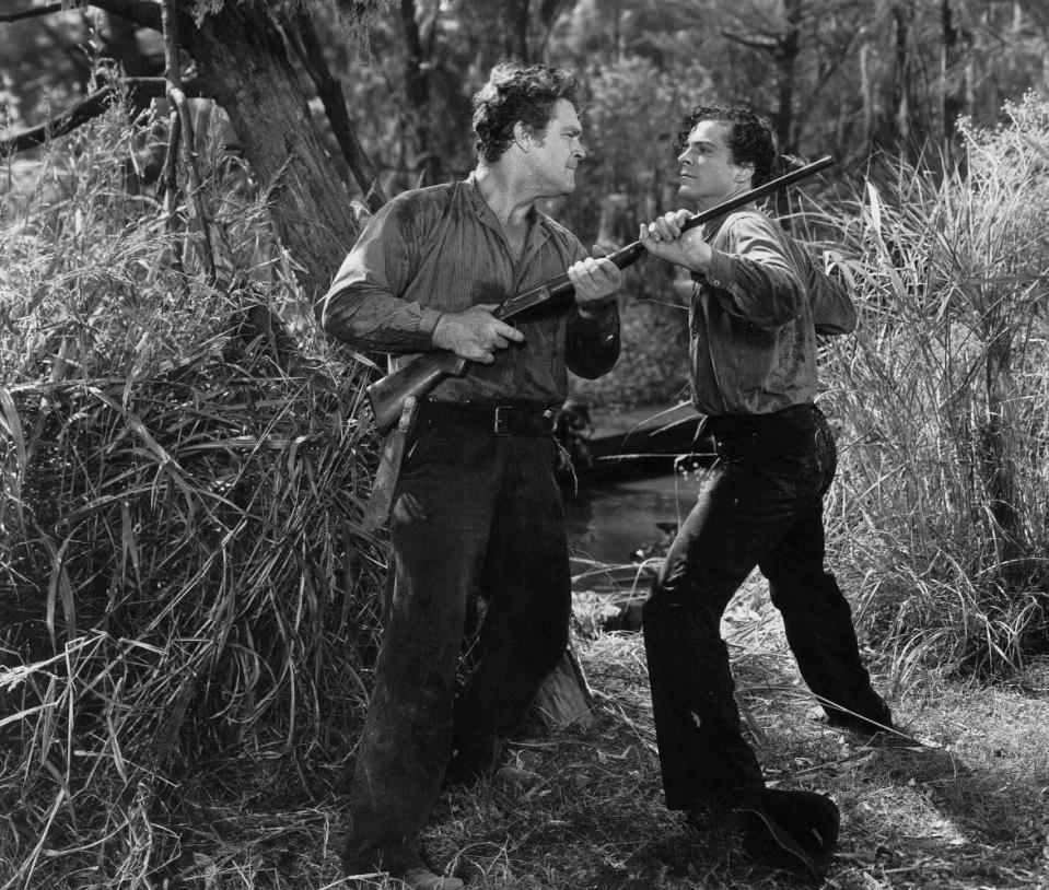 Dana Andrews and Guinn 'Big Boy' Williams in 'Swamp Water' (1941).
