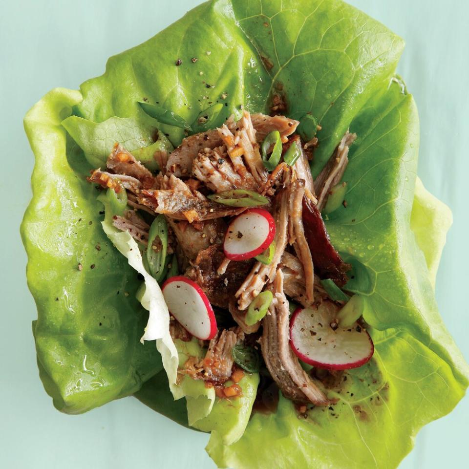 Crispy: Pulled Pork Lettuce Wraps