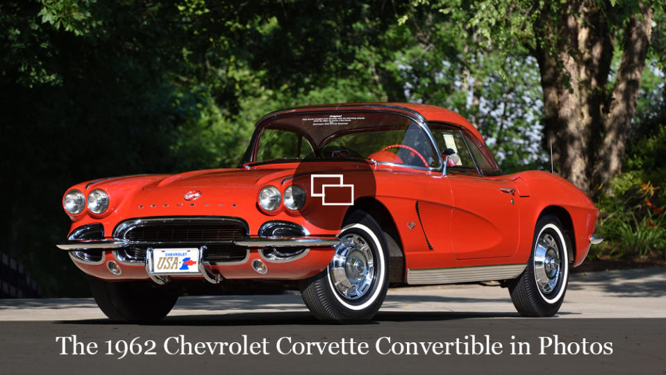 A 1962 Chevrolet Corvette Convertible.