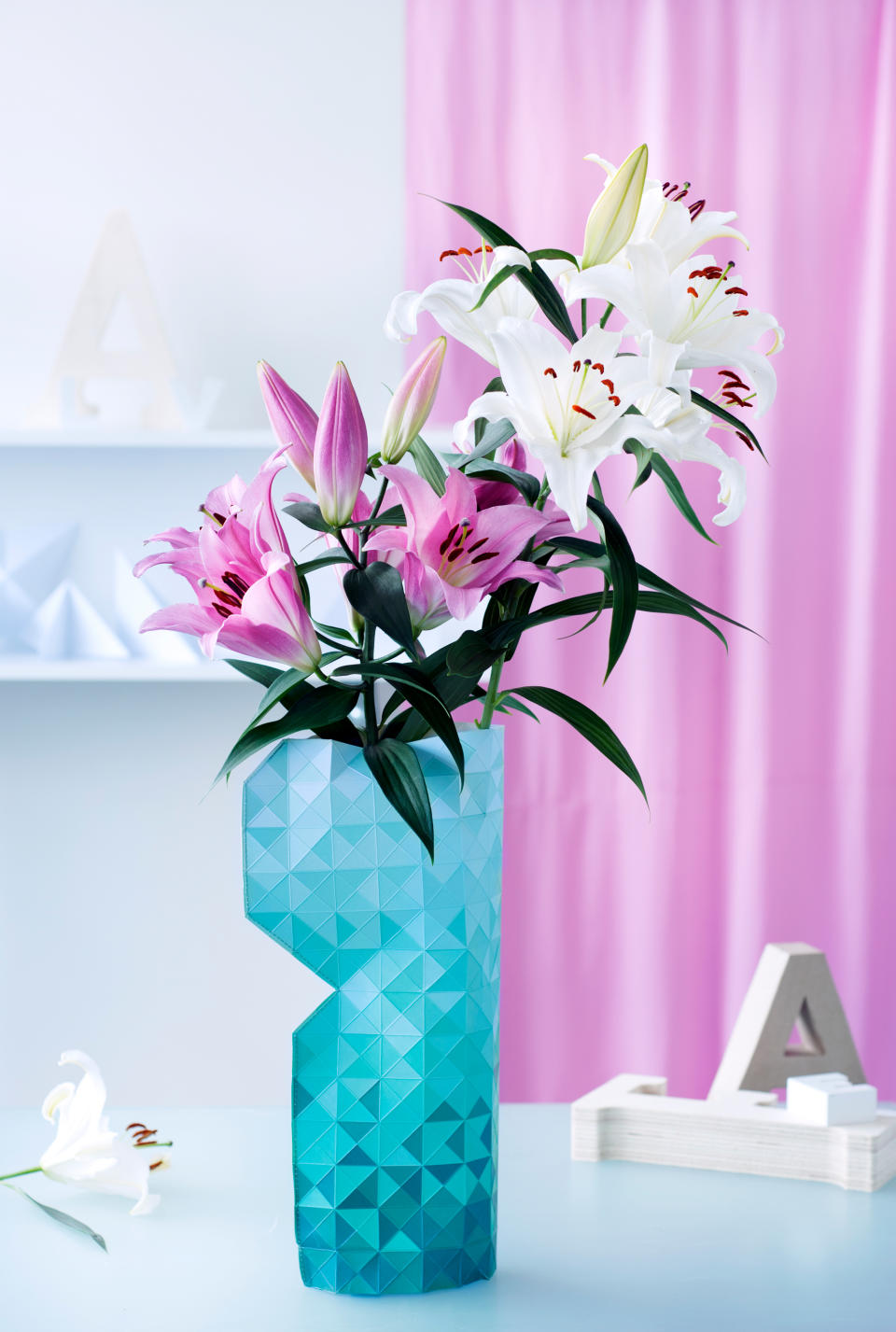 lilies in a vase