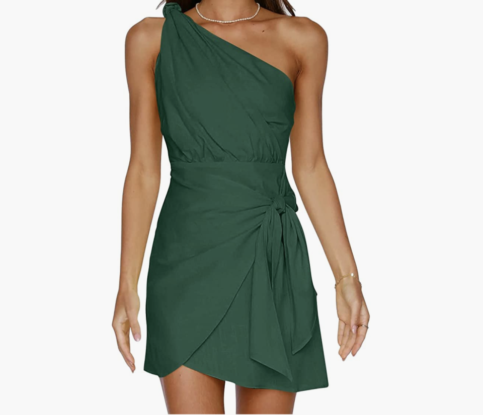 28) One-Shoulder Mini Dress