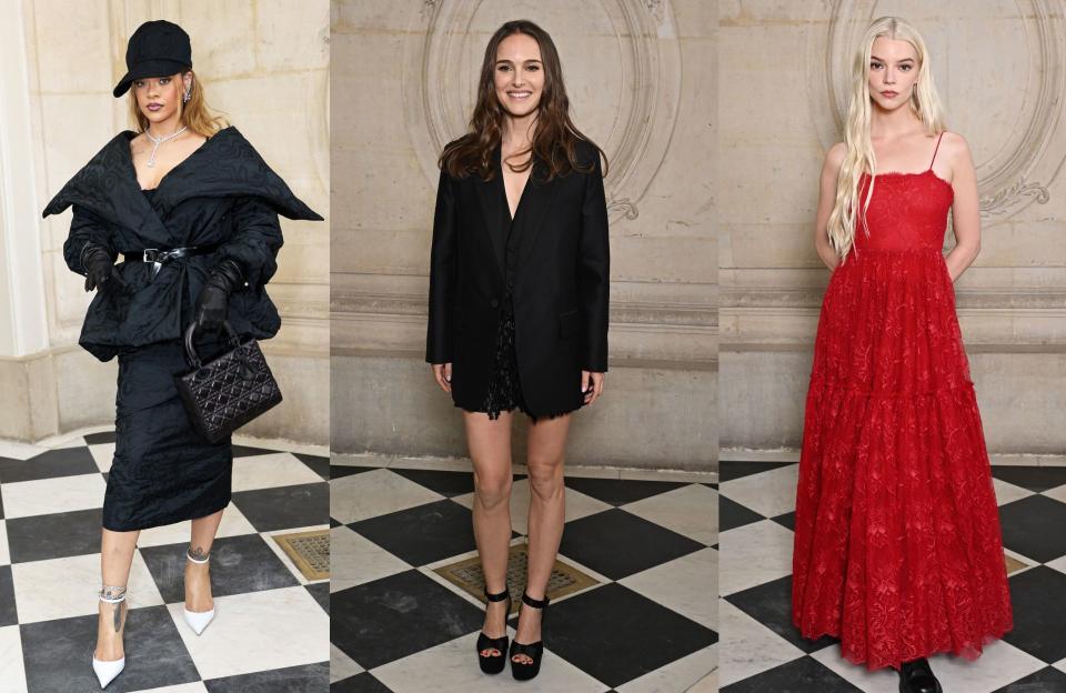 Rihanna, Natalie Portman… le front-row étoilé du défilé Dior