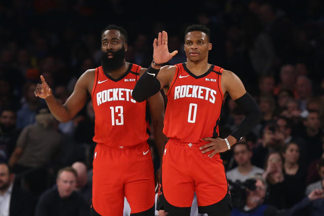 James Harden and Russell Westbrook on the Great Houston Rockets Experiment