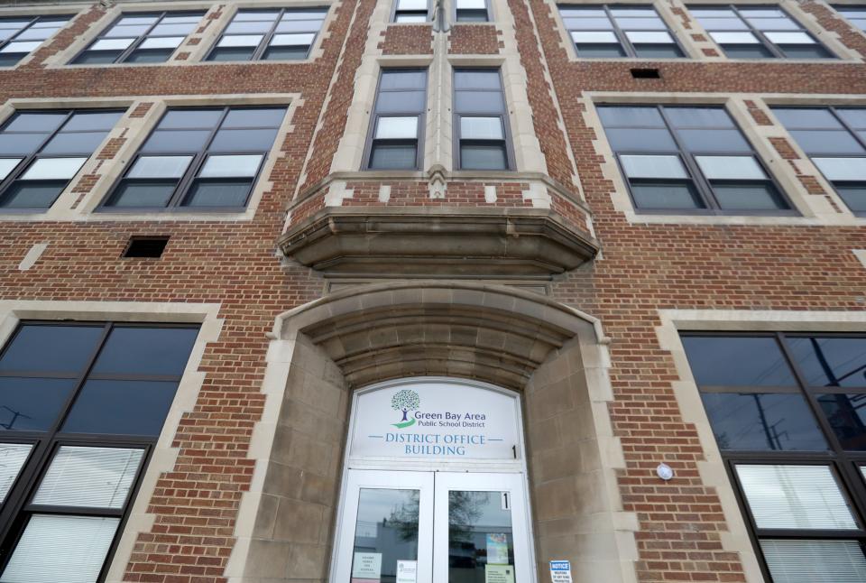 The Green Bay Area Public School District office, located at 200 South Broadway in Green Bay.