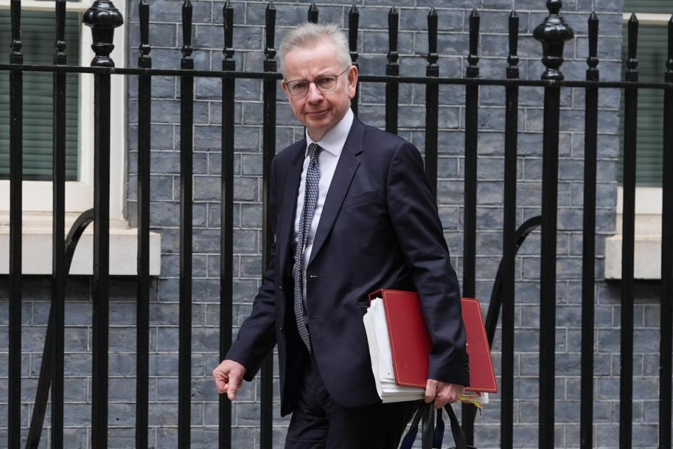 Levelling Up secretary Michael Gove had pledged to end no fault evictions before the general election (PA)