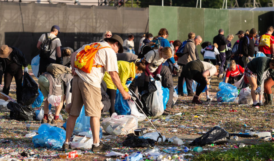 Glastonbury Clean-Up