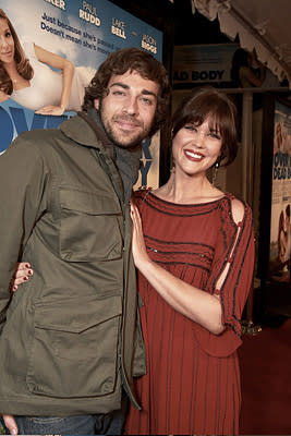 Zachary Levi and Sarah Lancaster at the Los Angeles premiere of New Line Cinema's Over Her Dead Body