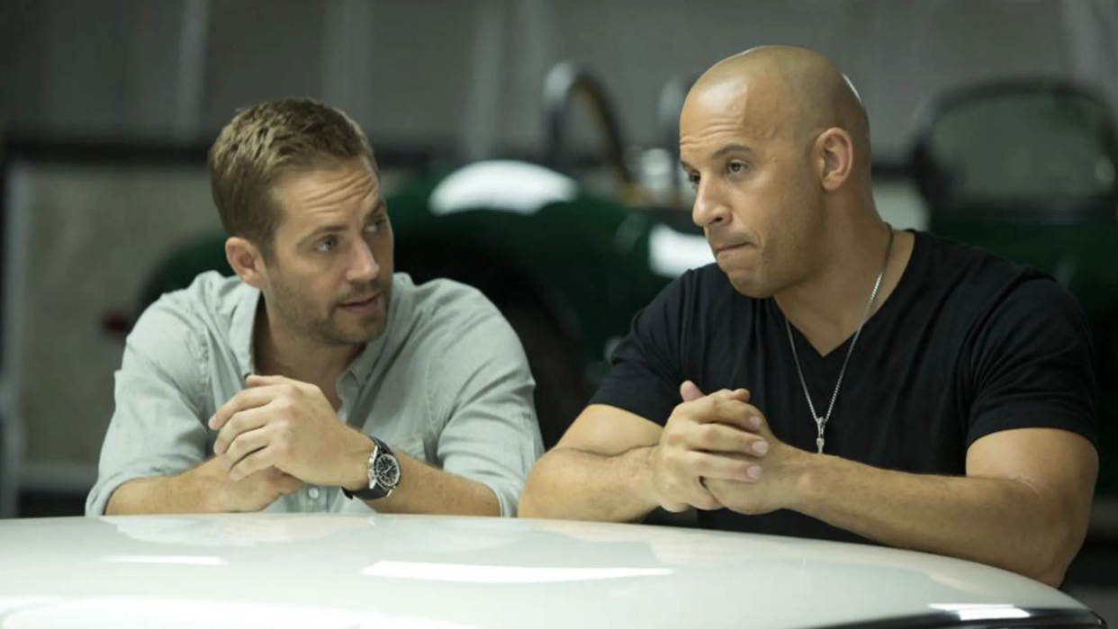  Vin Diesel and Paul Walker in The Fast and Furious. 