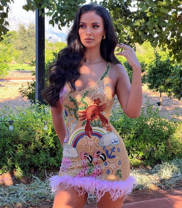 maya-jama-glitter-bodycon-dress