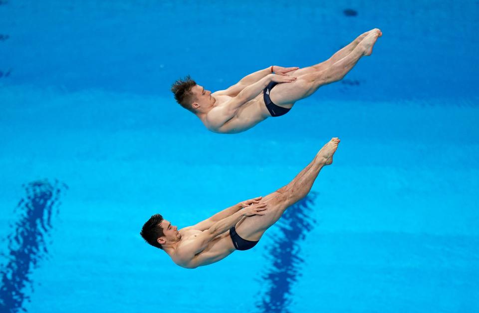 Great Britain’s Daniel Goodfellow and Jack Laugher finished seventh in the men’s synchronised 3m springboard final (Mike Egerton/PA) (PA Wire)