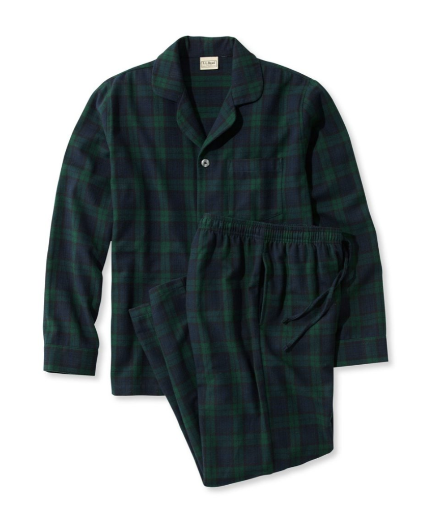 4) Men's Scotch Plaid Flannel Pajamas