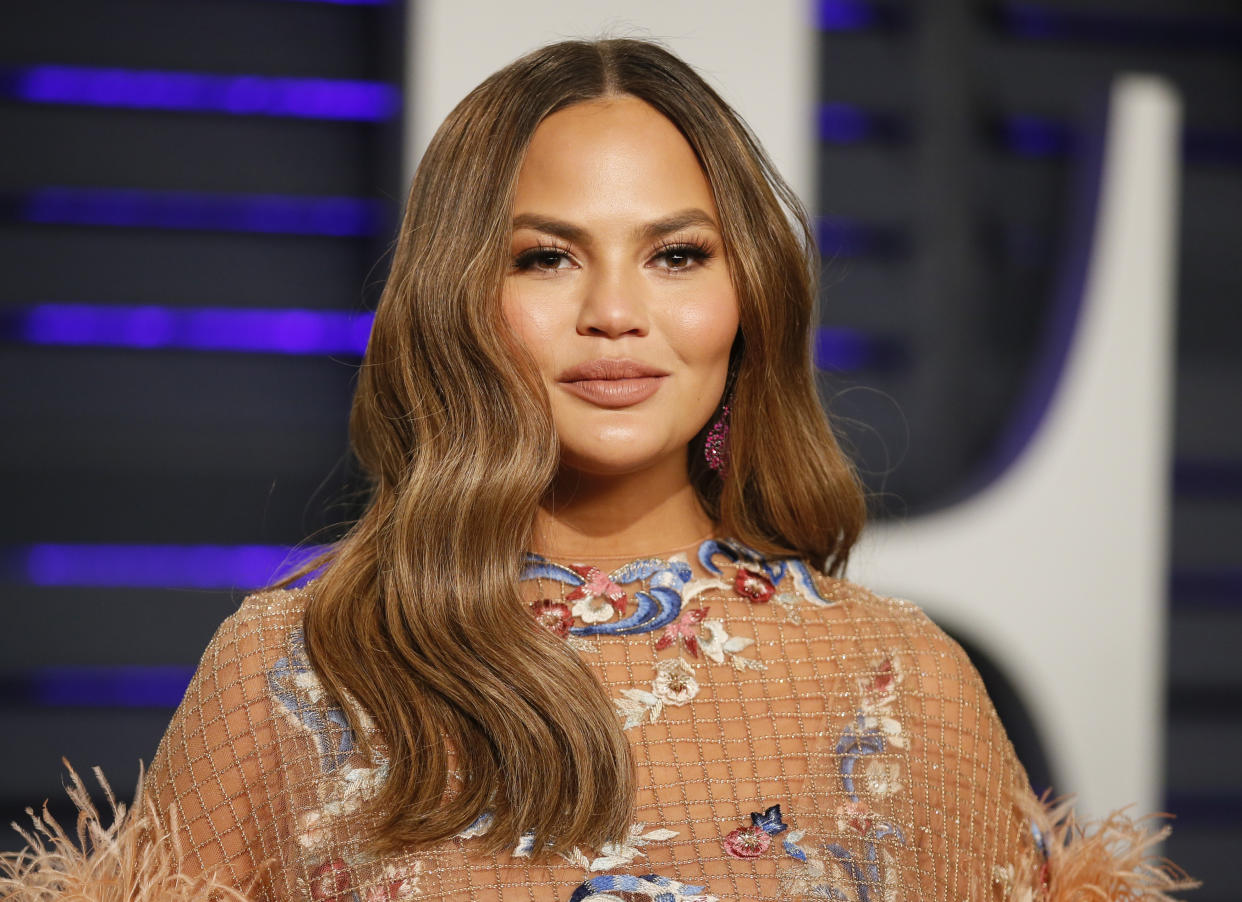 Chrissy Teigen says she's feeling 