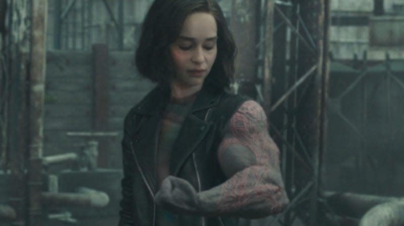 her with drax's arm