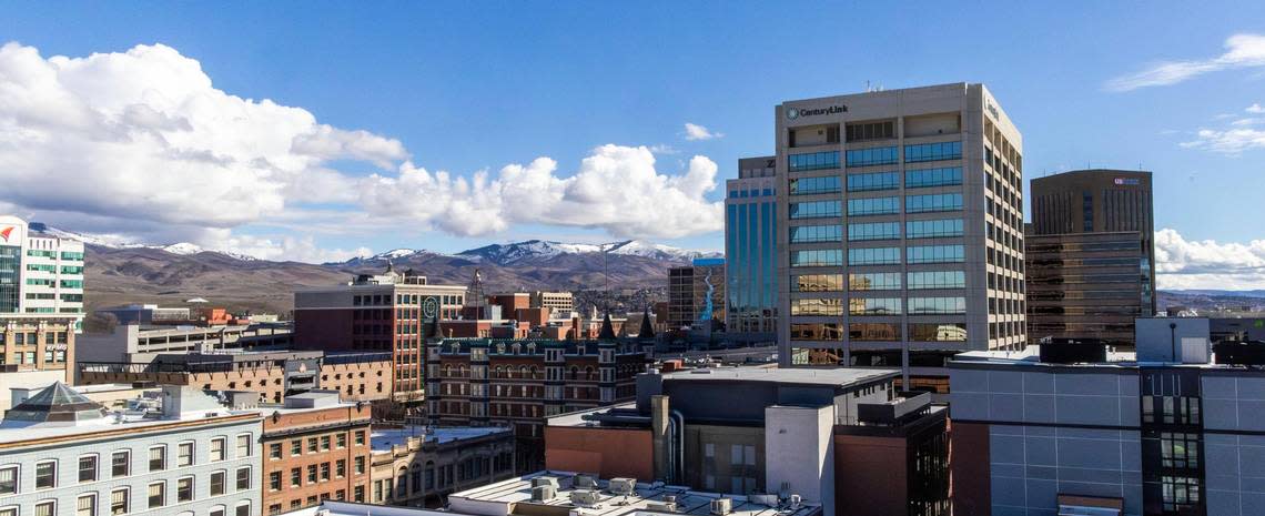 This is the view from the Highlander rooftop bar patio at Hotel Renegade, slated to open in May of this year.