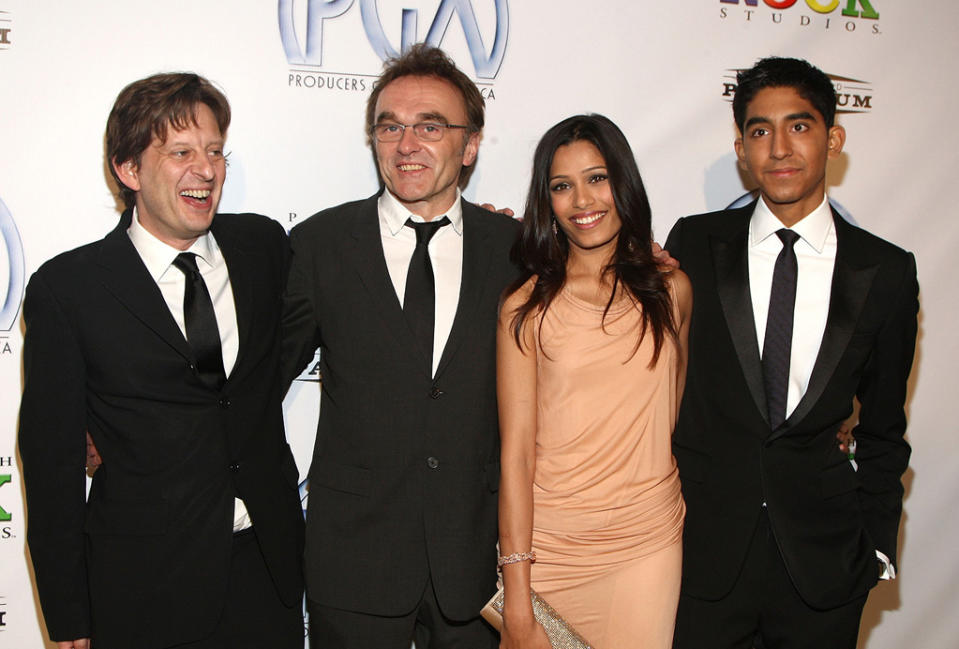 Producers Guild Awards 2009 Christian Colson Danny Boyle Freida Pinto Dev Patel