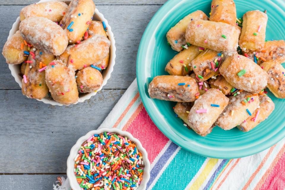 Birthday Cake-Flavored Soft Pretzels