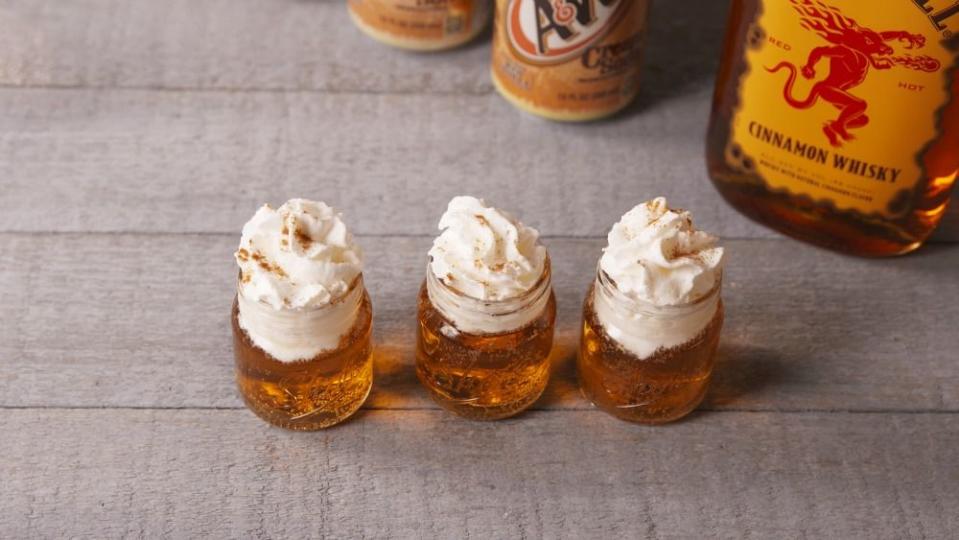 Cinnamon Roll Fireball Shots