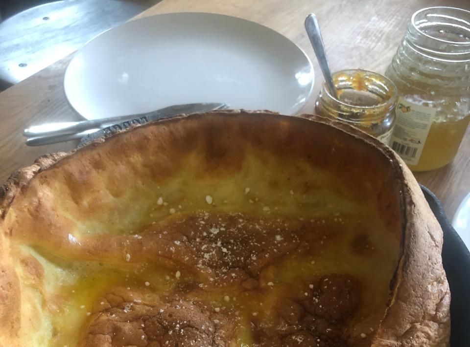 Work/Life reporter Monica Torres made a dutch baby pancake this week, which brightened her mornings. (Photo: Monica Torres)
