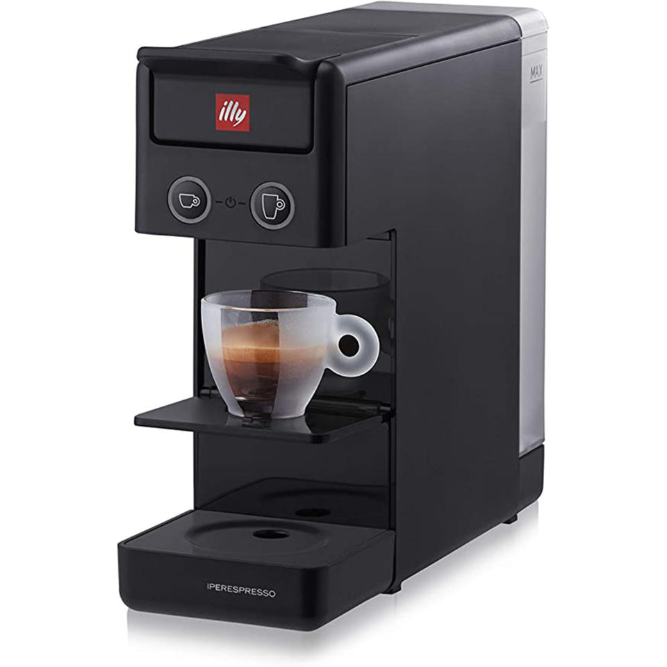 Illy Y3.3 Single Serve Espresso and Coffee Capsule Machine in black