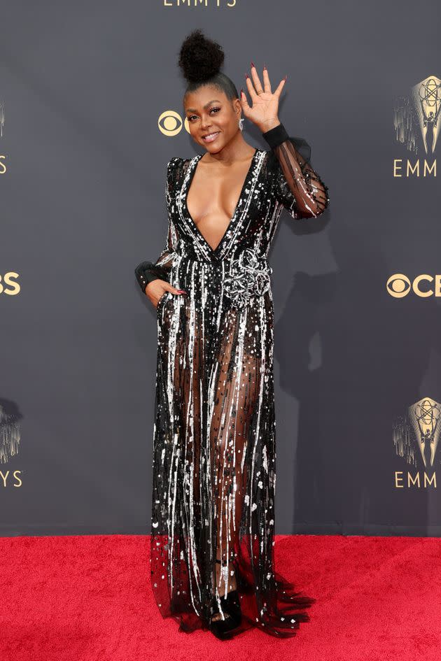 Taraji P. Henson attends the 73rd Primetime Emmy Awards at L.A. Live in Los Angeles on Sunday. (Photo: Rich Fury/Getty Images)