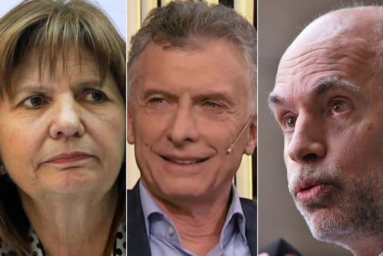 Patricia Bullrich, Mauricio Macri y Horacio Rodríguez Larreta