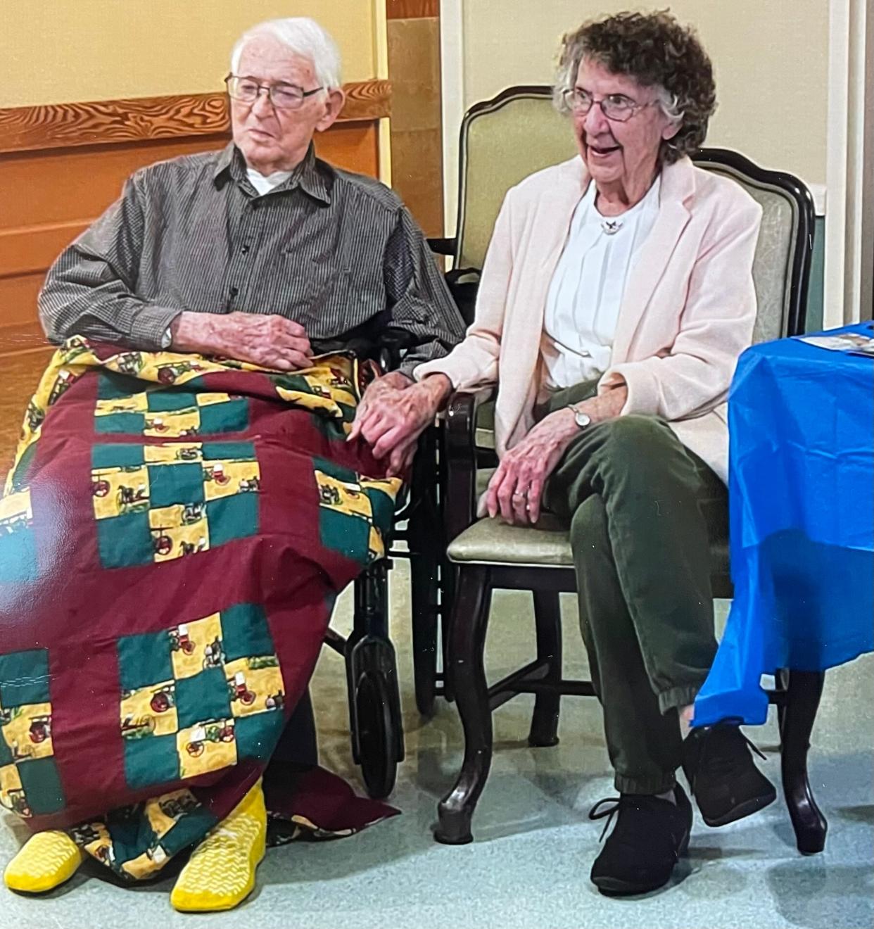 Leon and Alice Uhlmann of Galesburg were married at First Methodist Church in Galesburg on Easter Sunday 1947. The Uhlmanns celebrated their 75th anniversary on April 6.