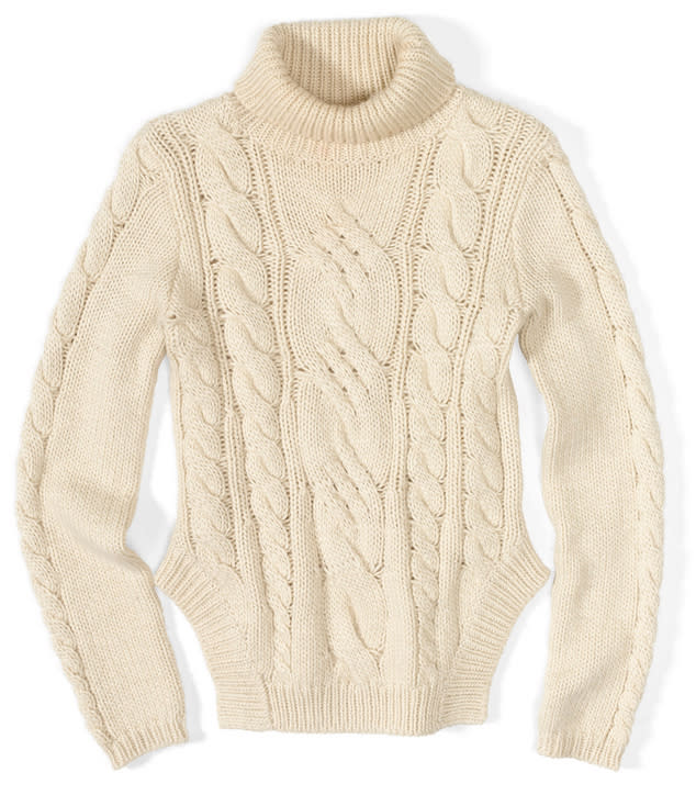 <div class="caption-credit"> Photo by: Glamour</div><p> <b>January Must Have: A Cable-Knit Sweater</b> </p> <p> Joe Fresh, $39, joefresh.com for stores </p>