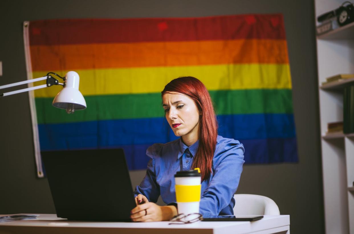 Recognition helps. Benefits may help more. <a href="https://www.gettyimages.com/detail/photo/worried-woman-in-lgbt-organisation-office-royalty-free-image/618025276" rel="nofollow noopener" target="_blank" data-ylk="slk:Kosamtu/iStock/Getty Images Plus;elm:context_link;itc:0;sec:content-canvas" class="link ">Kosamtu/iStock/Getty Images Plus</a>