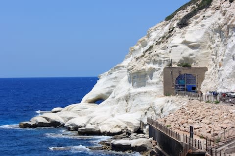 Rosh HaNikra, near Nahariya - Credit: AP