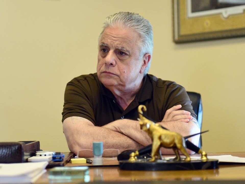 Huntington, N.Y.: Businessman Gary Melius during an interview in his office at Oheka Castle in Huntington, New York on August 6, 2014.