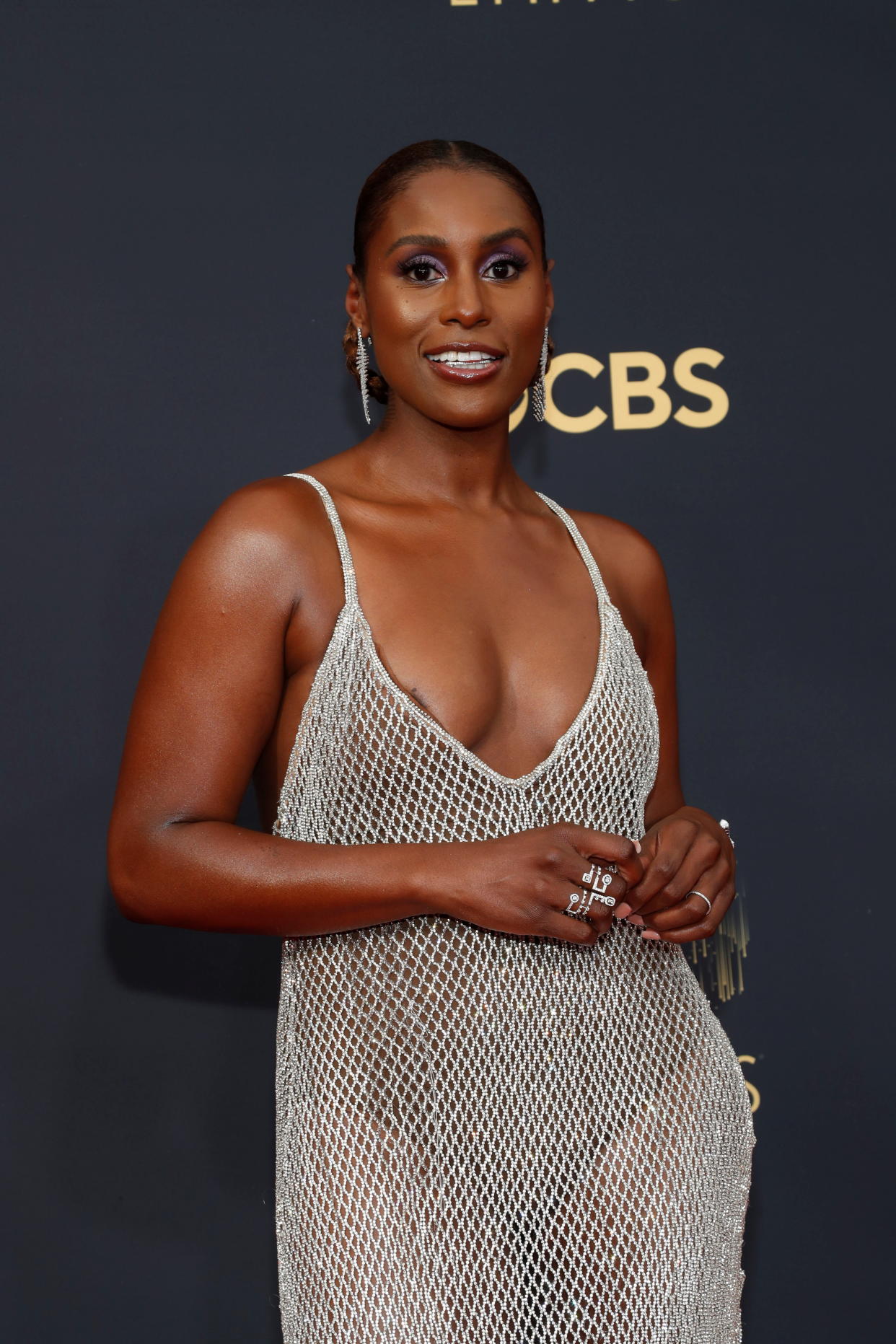 Issa Rae arrives at the 73rd Primetime Emmy Awards in Los Angeles, U.S., September 19, 2021. REUTERS/Mario Anzuoni