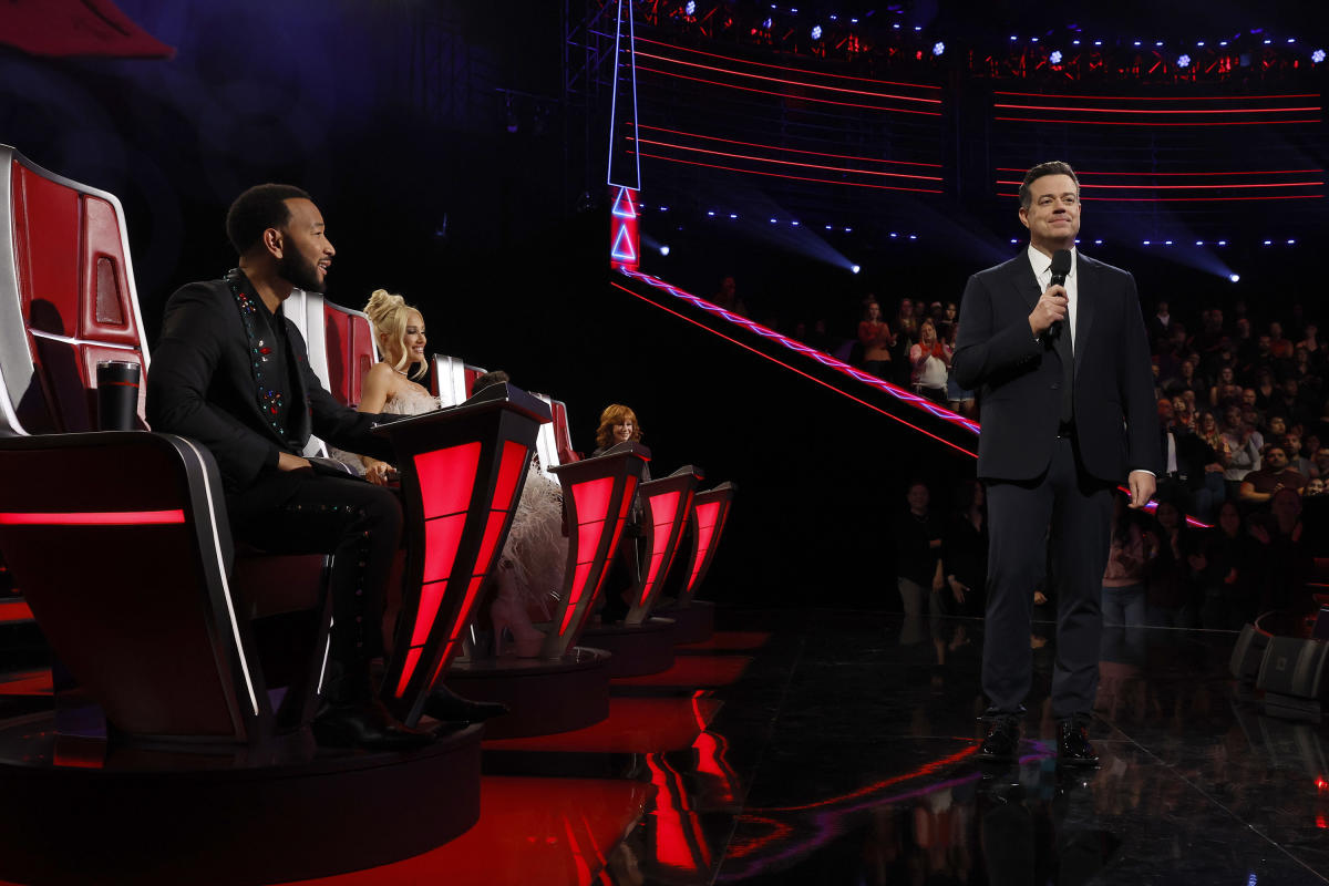 ‘The Voice’ is in its 25th season. John Legend, Gwen Stefani and Carson Daly reflect on the show’s staying power and why its ‘real DNA’ has never changed