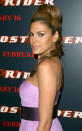  Premiere: <a href="/movie/contributor/1802957206" data-ylk="slk:Eva Mendes;elm:context_link;itc:0;sec:content-canvas" class="link ">Eva Mendes</a> at the New York premiere of Columbia Pictures' <a href="/movie/1809248762/info" data-ylk="slk:Ghost Rider;elm:context_link;itc:0;sec:content-canvas" class="link ">Ghost Rider</a> - 2/15/2007<br>Photo: <a href="http://www.wireimage.com" rel="nofollow noopener" target="_blank" data-ylk="slk:Jim Spellman, Wireimage.com;elm:context_link;itc:0;sec:content-canvas" class="link ">Jim Spellman, Wireimage.com</a>