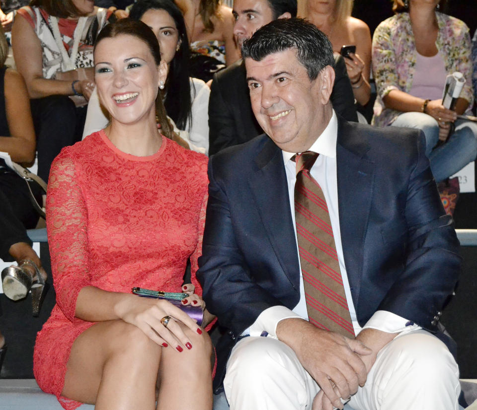 MADRID, SPAIN - SEPTEMBER 13:  Maria Jesus Ruiz and Jose Maria Gil Silgado attend a fashion show during the Mercedes Benz Fashion Week Madrid Spring/Summer 2014 on September 13, 2013 in Madrid, Spain.  (Photo by Europa Press/Europa Press via Getty Images)