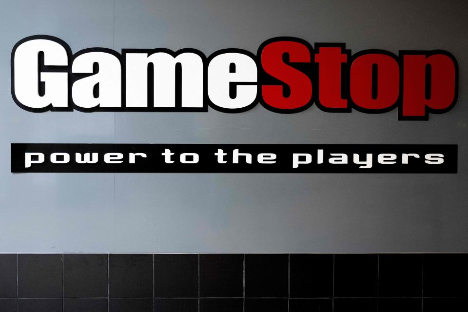 2022. szeptember 7-én egy Gamestop üzlet Annapolisban, Md. – A GameStop részvényei szerdán estek, megelőzve a videojáték-kiskereskedő második negyedéves eredményét a záró harangszó után.  (Fotó: Jim Watson/AFP) (Fotó: Jim Watson/AFP a Getty Images-en keresztül)