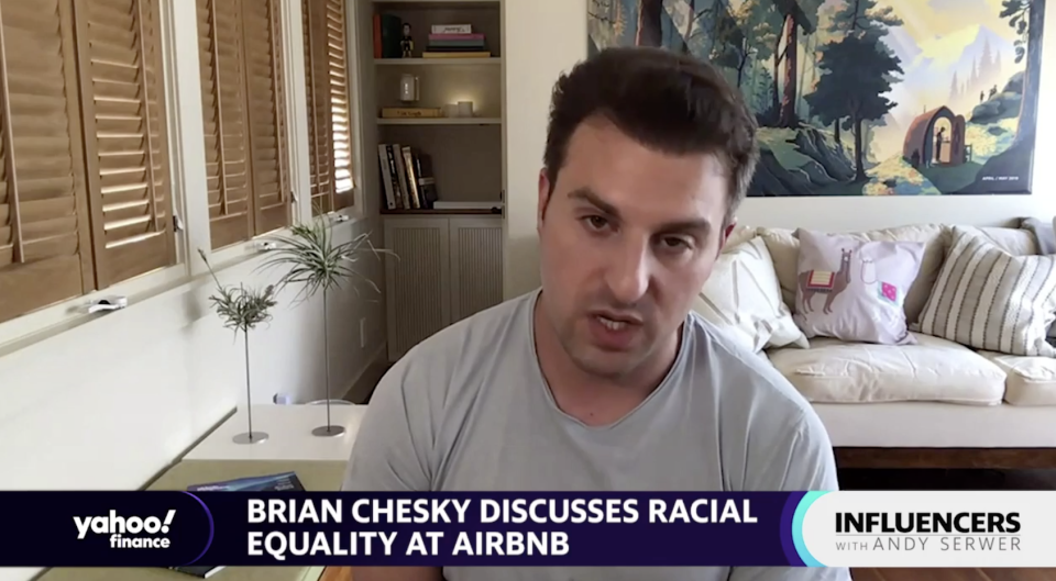 Airbnb CEO Brian Chesky joins "Influencers with Andy Sewer."